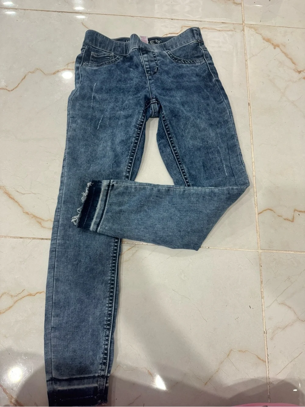 Justice Girls Dark Blue Stretch Jeggings